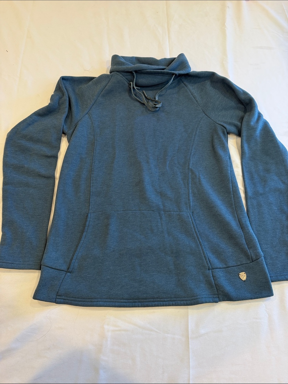 T0309205 Kuhl Womens Pullover Cowl Neck Drawstring Teal color XS
